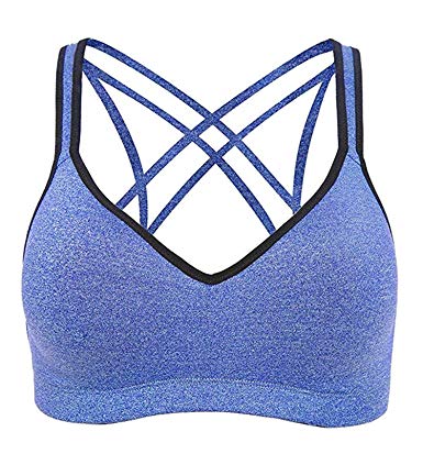 ATTRACO Sports Bra for Women Adjustable Active Push Up Padded Sports Bra