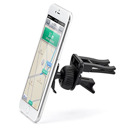 Magnetic Air Vent Mount - iKross Smartphone Air Vent Car Vehicle Mount Cradle Holder for Mobile Phone, iPhone and Smartphone, GPS and More - Black