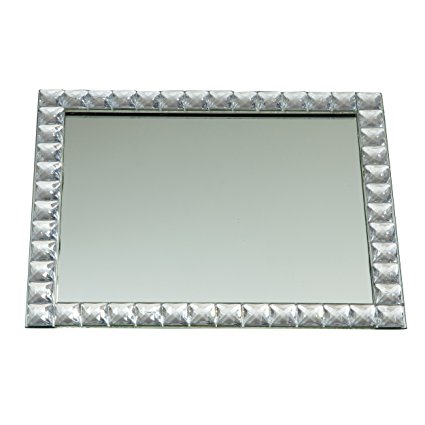 Elegance Silver Mirror Vanity Tray, 9 X 11