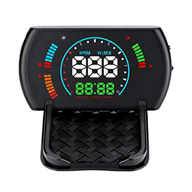 XYCING Car Head Up Display 5.8 inch Digital Speedometer Dashboard Car HUD OBD2 Windshield Projector Speed Fatigue Driving Reminder Alarm Functions