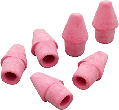 Pink, 144 Count, Arrowhead Pink Pearl Cap Erasers