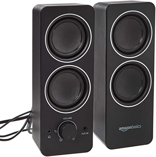 AmazonBasics AC Powered Multimedia External Speakers