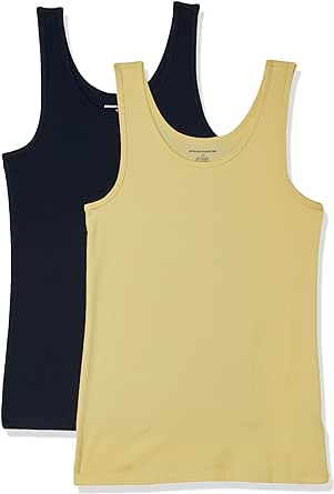 Amazon Essentials Women's Slim-Fit Tank, Pack of 2