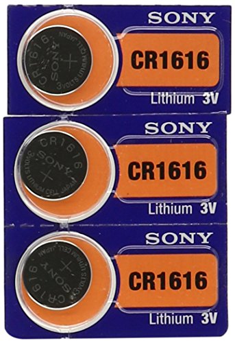 3 Sony CR1616 Lithium Coin Batteries