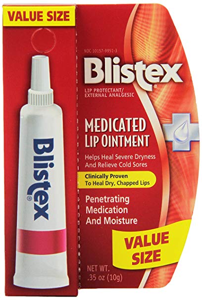 Blistex Medicated Ointment, .35-Ounce Tubes (Pack of 12)