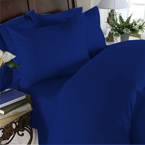 Elegant Comfort 3 Piece 1500 Thread Count Luxury Ultra Soft Egyptian Quality Coziest Duvet Cover Set, King/California King, Royal Blue