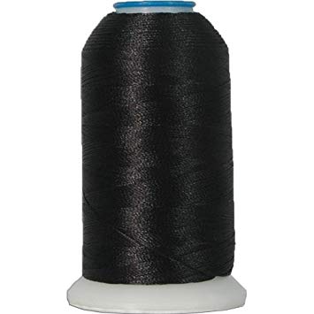 Polyester Machine Embroidery Thread By the Spool No. 102 - Black- 1000M - 200 Colors Available