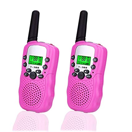 Happy Gift Toys for 3-12 Year Old Boys, Walkie Talkies for Kids Toys for 3-12 Year Old Girls,1Pair(Pink)