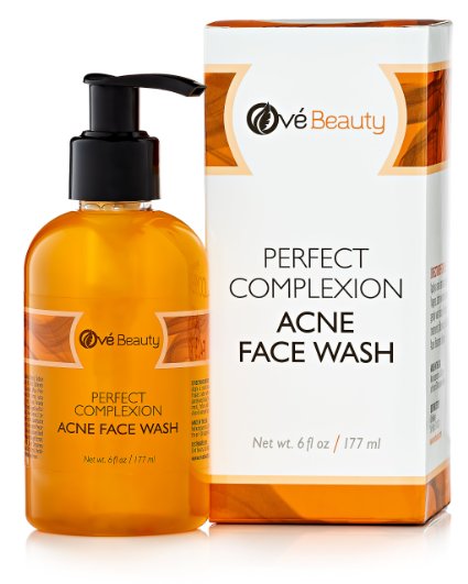 Acne Face Wash for Sensitive and Oily Skin Naturally Cleans to Treat Blemishes Pimples and Blackheads Non Drying Non Oily