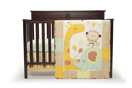 Graco 4 Piece Crib Bedding Set, Jungle Friends (Discontinued by Manufacturer)