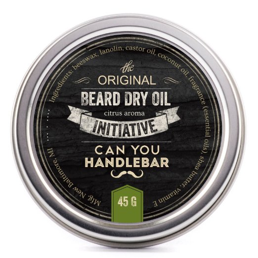 Initiative Beard Dry Oil | Best Natural Balm with Fresh Citrus Scent |