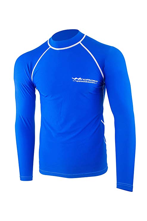 WindRider Men’s Rash Guard Swim Shirt – Long Sleeve UPF 50  Performance Fit