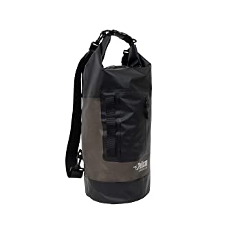 Pelican - EXODRY 20L Medium Drybag - Black - Waterproof - Shoulder Straps - Thick & Lightweight - Roll Top Dry Compression - Keeps Gear Dry for Kayaking, Rafting, Hiking, Fishing - PS1991-00