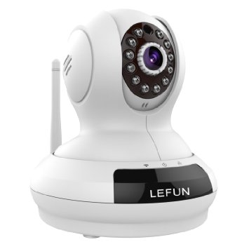 Wireless Camera LeFun8482 Baby Monitor WiFi IP Surveillance Camera HD 720P Nanny Cam Video Recording PlayPlug Pan Tilt Remote Motion Detect Alert with Two-Way Audio and Night Vision
