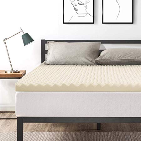 Best Price Mattress Queen 3 Inch Egg Crate Memory Foam Bed Topper with Copper Infused