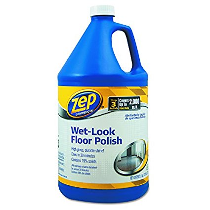 Zep Commercial 1044898 Wet Look Floor Polish, 1 gal Bottle