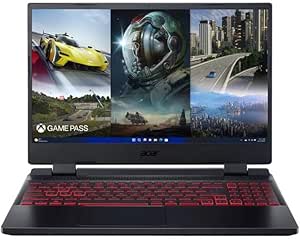 Acer Nitro 5 Gaming Laptop, 15.6"" FHD (1920 x 1080), Intel 12th Gen Core i5 12450H, Octa-cores, NVIDIA GeForce RTX3050 Ti, 16GB DDR4, 512GB PCIe SSD, Black, Windows 11, TWE Mouse Pad, Silver