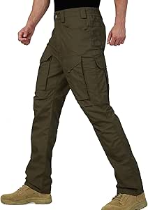 FREE SOLDIER Men's Cargo Pants,Tactical Pants for Men Stretch,Durable Ripstop EDC Work Pants for Hiking