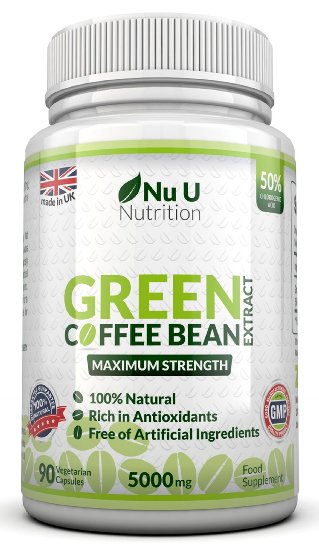 Green Coffee Bean Extract Max Strength 9733 100 MONEY BACK GUARANTEE 9733 Lose Weight Or Your Money Back- Pure Green Coffee Bean Extract Premium Max Strength GCA 50 Chlorogenic Acids 90 capsules- Dr Oz Recommended Natural Weight Loss Diet Pill - One Months Supply Vegetarian Capsules - UK Manufactured Slimming Aid - Get Your 20 Year Old Waist Back