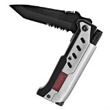 Survival Knife Rescue Survival Knife Best 3-in-1 Tactical Pocket Folding Knife with LED Light and Magnesium Fire StarterCampingHuntingHikingOutdoor Quality Stainless Steel