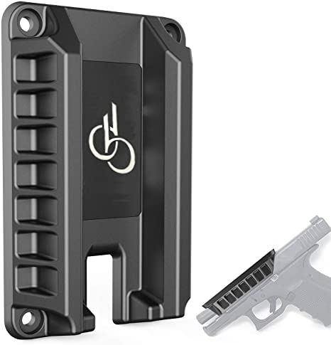 DB Quickdraw Gun Magnet Mount 1 Pack, 15.4 lbs Rating,Quick Loaded Magnetic Gun Holster|Concealed Gun Holder for Flat top Handguns, Using in Vehicle, Trucks, Car, Wall, Desk