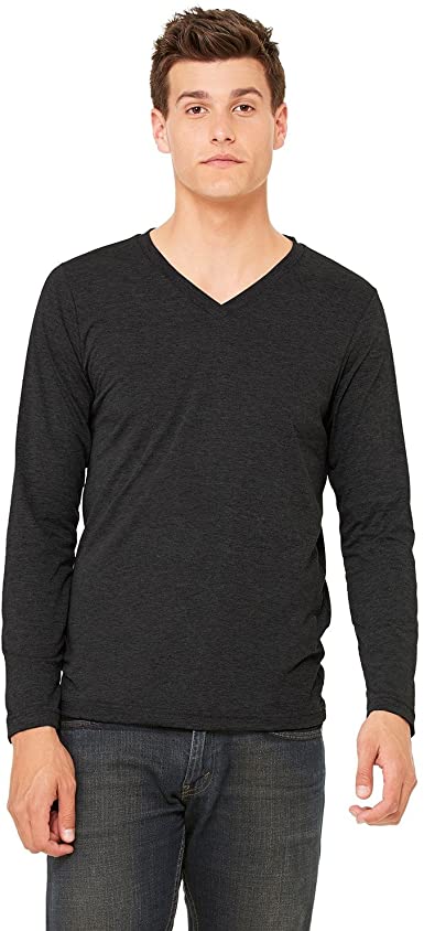 Bella   Canvas Unisex Jersey Long-Sleeve V-Neck T-Shirt