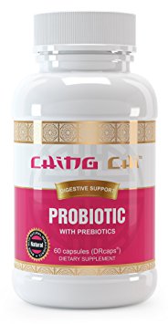Probiotic With Prebiotics For Women | Digestion Support | DRcaps® To Help Protect Stomach Acid | Using DE111® & PreforPro® | Non-GMO Formula | 60 Capsules