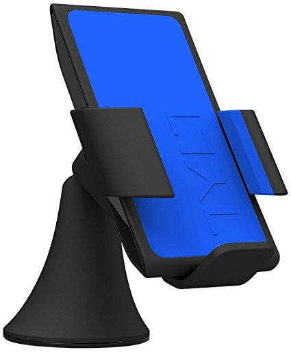 TYLT VU Wireless Charging Car Mount 3 Coil Qi Charger for Galaxy S6/Nexus 6/Droid Turbo/Lumia 920 and other Qi Phones - Blue