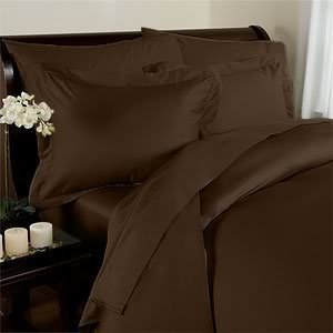 Elegant Comfort 1500 Thread Count Wrinkle & Fade Resistant Egyptian Quality Ultra Soft Luxurious 4-Piece Bed Sheet Set, King, Chocolate Brown