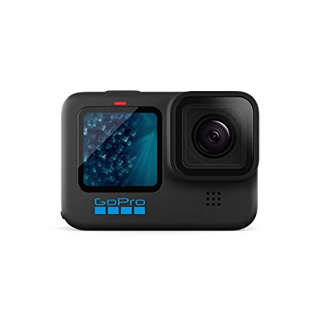 GoPro HERO11 Black Waterproof Action Camera with Front   Rear LCD Screens, 5.3K60 Ultra HD Video, Hypersmooth Resolution, 27MP Photos, 1080p Live Streaming with Enduro Battery (2-Year Warranty)