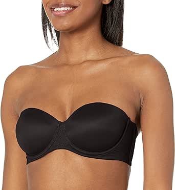 Bali Women's One Smooth U Strapless, Ultimate Stay in Place, 7-Way Multiway Underwire Bra, Full Coverage