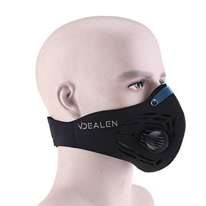 Dust Mask, Vdealen Activated Carbon Dustproof Mask Fitness Mask Face Mask Allergy Mask Flu Mask Cycling Mask - Protection from Filtration Exhaust Gas Anti Pollen Allergy PM2.5 Dust - Mask Filter for Running Cycling Sking and Other Outdoor Activities