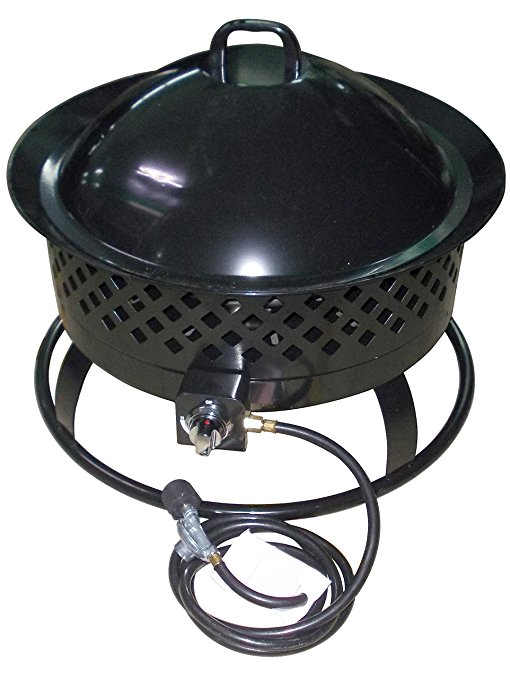 Bond Mfg 66603 Aurora Portable Gas Steel Fire Bowl, 18.5", Black