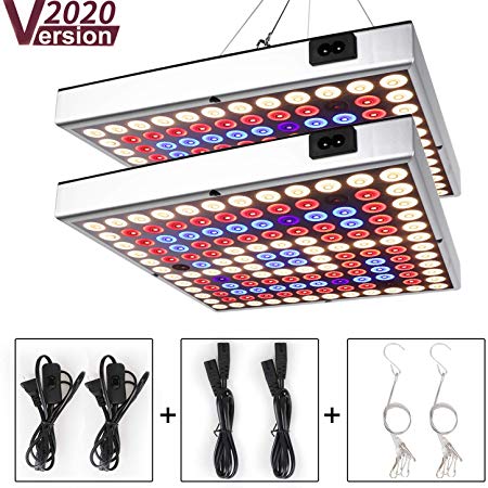 LED Grow Light for Indoor Plants,2020 New Version Sunlike Full Spectrum Plant Light with IR & UV LED for Micro Greens/Clones/Succulents,Multiple Panels Can Be Connected