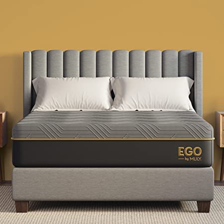 EGOHOME 12 Inch Full Memory Foam Mattress for Back Pain, Cooling Gel Mattress Bed in a Box, Made in USA, CertiPUR-US Certified, Therapeutic Medium Double Mattress, 54”x75”x12”, Black