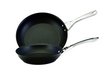 Circulon Infinite Skillet Omelet Pan Twin Pack, 10"/12", Black