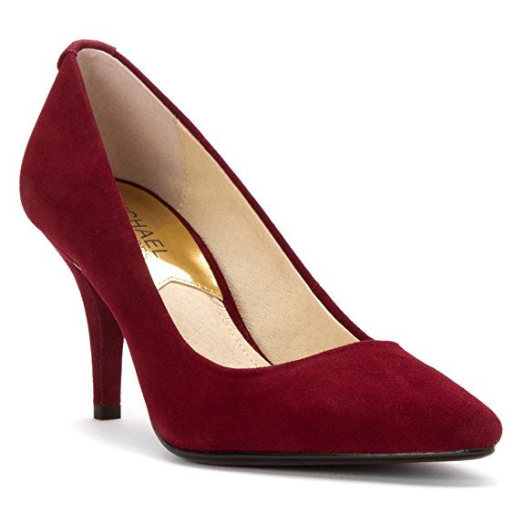 Michael Kors Flex Merlot Suede Mid Pump Women Size 9.5 M