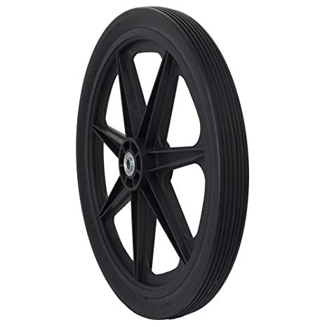 Marathon 20” Flat-Free Spoked Tire Assembly Replacement for Rubbermaid and other Garden/Marine Carts