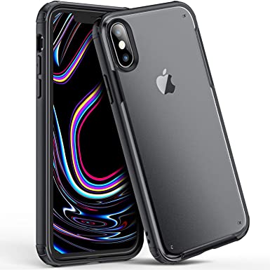 ORIbox iPhone X Case & iPhone Xs Case, Shockproof and Anti-Drop Protection, Excellent Grip, Armor Case for iPhone X & iPhone Xs for Women & Men, Black