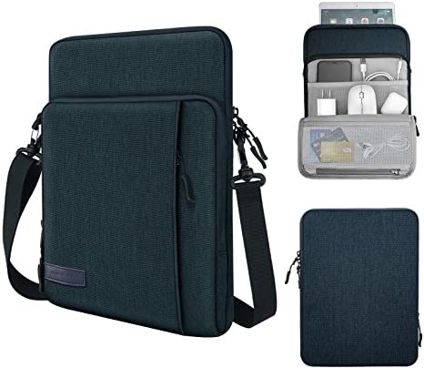 MoKo 13.3 Inch Laptop Sleeve Bag Carrying Case with Storage Pockets Fits MacBook Air Retina 13.3 2018, MacBook Air 13.3 2019/2020, MacBook Pro 13.3 2020, iPad Pro 12.9" 2018/2020, Indigo