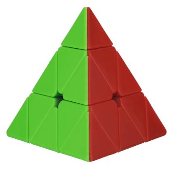 Pyraminx Cube, Dreampark Triangle Pyramid Stickerless Speed Cube Puzzles - Turns Quicker and More Precisely Than Original with Vivid Colors