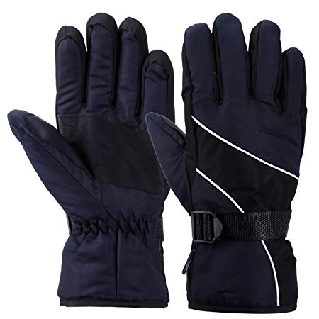 FGN Ski Gloves Men, Winter Warm Waterproof Breathable Snow Glove Cold Weather Skiing, Snowboarding, Motorcycling, Cycling, Outdoor Sports, Gifts Men