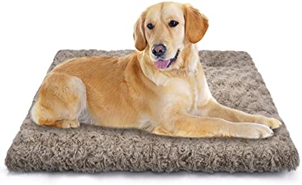 SIWA MARY Dog Bed Crate Pad Ultra Soft Anti Slip Washable Cozy 24/30/36/42 Kennel Pad for Dogs and Cats