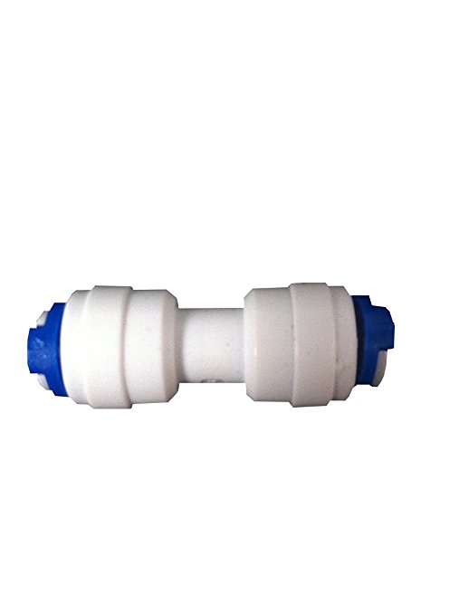1/4" Equal Straight Pushfit Connector Fitting - Fridge Pipe , Reverse Osmosis Tubing