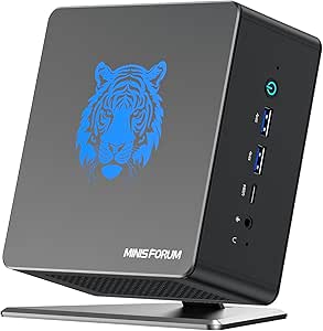 MINISFORUM EliteMini UM780 XTX Mini PC AMD Ryzen 7 7840HS DDR5 32GB 512GB SSD Personal Computer, 2xUSB4(PD|8K@60Hz)/HDMI/DP Outputs, 2X 2.5G RJ45, 1x OCulink Port, AMD Radeon 780M Graphics (Renewed)