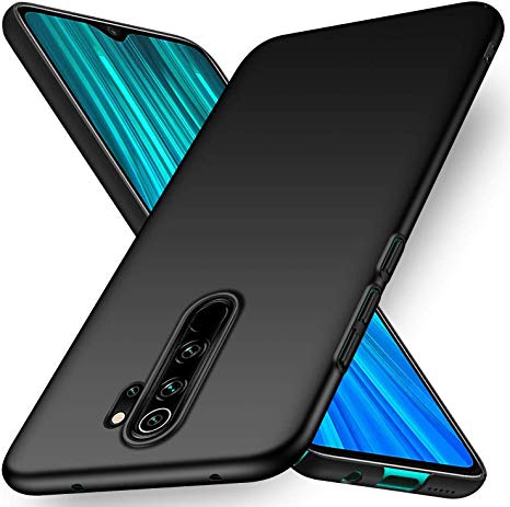 REALIKE Redmi Note 8 Pro Back Cover, Transparent Anti Scratch with Metallic 360 Ring Back Case for Redmi Note 8 Pro (TPU Black)