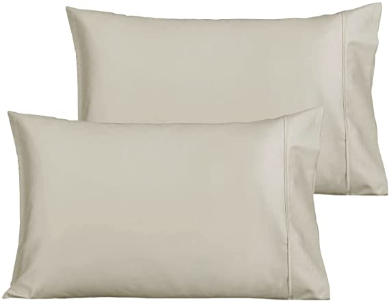 MARQUESS Pillowcase King Size, Set of 2 Pillow Cases, 50% Cotton 50% Microfiber Pillowcases Ultra Soft and Premium Quality (Linen, King)