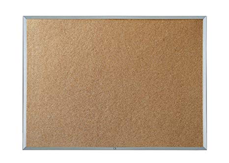 Quartet Economy Cork Bulletin Board, Aluminum Frame, 3 X 2 Feet (3413836231)