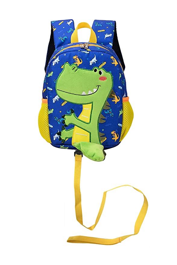 DB Dinosaur Toddler Mini Backpack with Leash,Children Kid Leash Backpack for Boys Girls,Baby Harness Bookbag