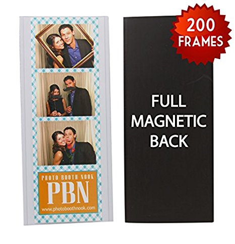 200 Magnetic Photo Booth Frames for 2" X 6" Photo Strips